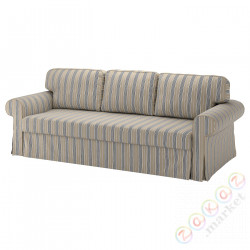 ⭐VRETSTORP⭐Чехол на диван-кровать3 человек., Karlshov бежевый/wielokolorowy⭐ИКЕА-90547623