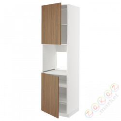 ⭐METOD⭐Шестой огромный 2dr/половина, белый/Tistorp подражаниеacja коричневыйowego орехa, 60x60x220 cm⭐ИКЕА-99519630