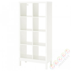 ⭐KALLAX⭐Книжный шкаф с ramą nośną, блеск/белый/белый, 77x164 cm⭐ИКЕА-99442645