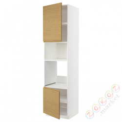 ⭐METOD⭐Шестой огромный/микрофон 2dr/половина, белый/Voxtorpподражание. дуб, 60x60x240 cm⭐ИКЕА-79539101