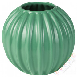 ⭐SKOGSTUNDRA⭐Ваза, зеленый, 15 cm⭐ИКЕА-20555602