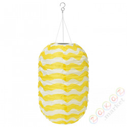 ⭐SOLVINDEN⭐Подвесной светильник na energię słon. LED, за пределами овал/желтый Fale, 43 cm⭐ИКЕА-00572235