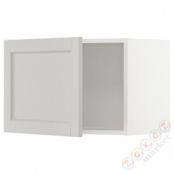 ⭐METOD⭐Навесной шкаф, белый/Lerhyttan светло-серый, 60x40 cm⭐ИКЕА-09463350