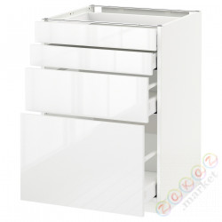 ⭐METOD / MAXIMERA⭐Бывший 4 пт/4шу, белый/Рингхульт белый, 60x60 cm⭐ИКЕА-59049919