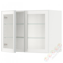 ⭐METOD⭐Шах половина/2 стакан Drz, белый/Hejsta белое прозрачное стекло, 80x60 cm⭐ИКЕА-59490558