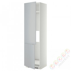 ⭐METOD⭐Шш н айс/проживающий 2Drz, белый/Veddinge Серый, 60x60x220 cm⭐ИКЕА-09925228