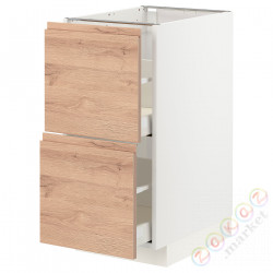 ⭐METOD / MAXIMERA⭐Sсstj 2fr/2в шу, белый/Voxtorpподражание. дуб, 40x60 cm⭐ИКЕА-19402785