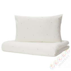 ⭐LENAST⭐Poszwa 1 posвызовka do łóżeczka, белый, 110x125/35x55 cm⭐ИКЕА-30492303