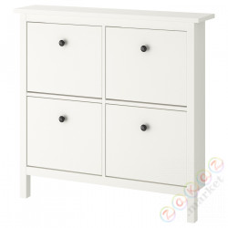 ⭐HEMNES⭐Шкаф для обуви, 4 перегородки, белый, 107x22x101 cm⭐ИКЕА-60156121