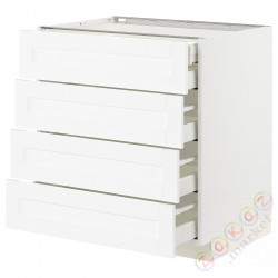 ⭐METOD / MAXIMERA⭐Sза stj 4fr/2n/3śr шу, белый Enköping/белый имитация дерева, 80x60 cm⭐ИКЕА-89473393