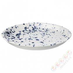 ⭐SILVERSIDA⭐Блюдо, шаблон/синий, 34 cm⭐ИКЕА-90565688