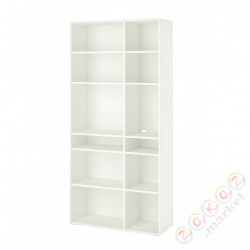 ⭐VIHALS⭐Книжный шкаф 10 половинаek, белый, 95x37x200 cm⭐ИКЕА-70483274