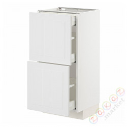 ⭐METOD / MAXIMERA⭐Кабинет stj 2fr/3шу, белый/Stensund белый, 40x37 cm⭐ИКЕА-29409512