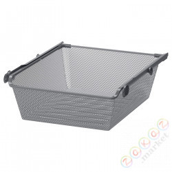 ⭐KOMPLEMENT⭐Сетчатая корзина с выдвижной направляющей, темно-серый, 50x58 cm⭐ИКЕА-49010979