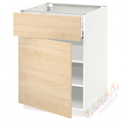 ⭐METOD / MAXIMERA⭐Кабинет stj/дверь, белый/Askersund яркий узор ясеня, 60x60 cm⭐ИКЕА-29458475