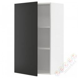 ⭐METOD⭐Навесной шкаф с полками, белый/Nickebo матантрацит, 60x100 cm⭐ИКЕА-09498991