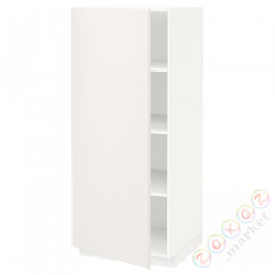 ⭐METOD⭐Высокий шкаф/полки, белый/Веддинге белый, 60x60x140 cm⭐ИКЕА-59465002