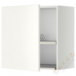 ⭐METOD⭐Навесной шкаф с сушилкой для посуды, белый/Веддинге белый, 60x60 cm⭐ИКЕА-79455238