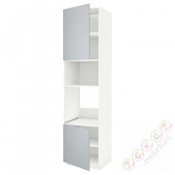 ⭐METOD⭐Шестой огромный/микрофон 2dr/половина, белый/Veddinge Серый, 60x60x240 cm⭐ИКЕА-79457355