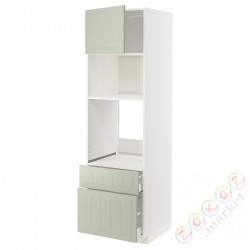 ⭐METOD / MAXIMERA⭐я шел/микр сDrz/2 шу, белый/Stensund светло-зеленый, 60x60x200 cm⭐ИКЕА-09487247