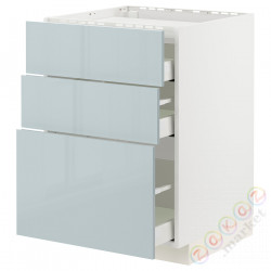 ⭐METOD / MAXIMERA⭐Ша ул/3fr/3шу, белый/Kallarp jasnoсерый-синий, 60x60 cm⭐ИКЕА-79479531