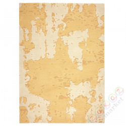 ⭐RINGKLOCKA⭐Ковровая дорожка сkrótkim włosiem, желтый/сливочный, 160x230 cm⭐ИКЕА-80565392