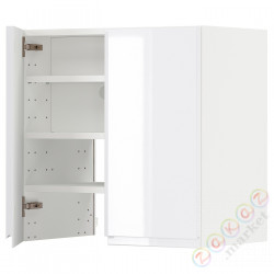 ⭐METOD⭐Шкаф okaнадa сполка/Drzс упражнениями, белый/Блеск Voxtorp/белый, 60x60 cm⭐ИКЕА-99505275