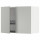 ⭐METOD⭐Навесной шкаф с крылом для сушки/2 дверь, белый/Havstorp светло-серый, 80x60 cm⭐ИКЕА-49538037