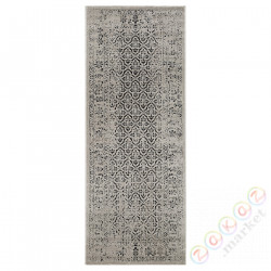 ⭐MANSTRUP⭐Ковровая дорожка сkrótkim włosiem, патинированный серый/цветочный узор, 80x200 cm⭐ИКЕА-90449260