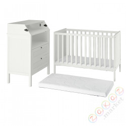 ⭐SUNDVIK⭐3-частиowy набор. mebli dziecięcych, белый⭐ИКЕА-69415846