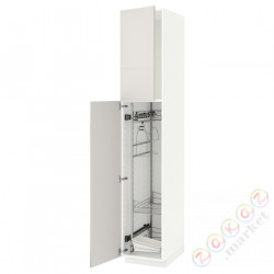 ⭐METOD⭐Высокий шкаф/домашний интерьер, белый/Ringhult светло-серый, 40x60x220 cm⭐ИКЕА-79464539