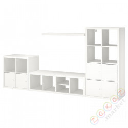 ⭐KALLAX / LACK⭐Шкаф с полкой, белый, 301x39x147 cm⭐ИКЕА-29398679