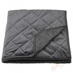 ⭐MJUKPLISTER⭐Narzuta, темно-серый, 260x250 cm⭐ИКЕА-80498802