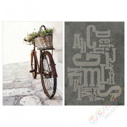 ⭐BILD⭐Плакат, ozdobiony rower, 50x70 cm⭐ИКЕА-50545254