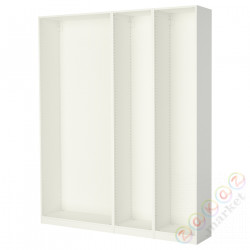 ⭐PAX⭐3 рамы шкафа, белый, 200x35x236 cm⭐ИКЕА-49895328