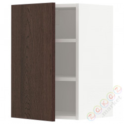 ⭐METOD⭐Навесной шкаф с полками, белый/Sinarp коричневый, 40x60 cm⭐ИКЕА-09469899