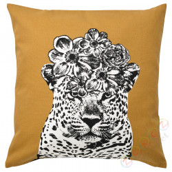 ⭐NABBSPINNARE⭐Наволочка, темно-желтый/blady синий, 50x50 cm⭐ИКЕА-70542990