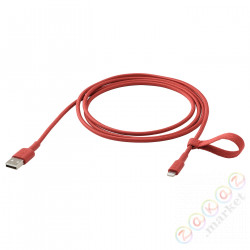 ⭐LILLHULT⭐USB-A na lightning, красный, 1.5 m⭐ИКЕА-30528496