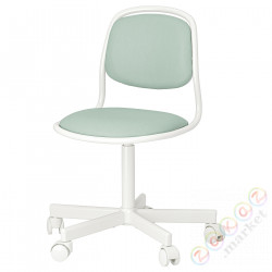 ⭐ORFJALL⭐Dziecięce cesło офисыowe, белый/Vissle светло-зеленый⭐ИКЕА-70541429
