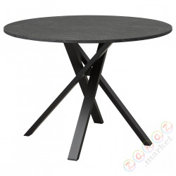 ⭐MARIEDAMM⭐Стол, имитация черного мрамора, 105 cm⭐ИКЕА-70492645