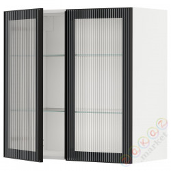 ⭐METOD⭐Шах половина/2 стакан Drz, белый/Hejsta антрацитowe ryflowане стакан, 80x80 cm⭐ИКЕА-19490659