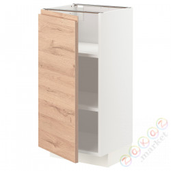 ⭐METOD⭐Кабинет ул./полки, белый/Voxtorpподражание. дуб, 40x37 cm⭐ИКЕА-09456528