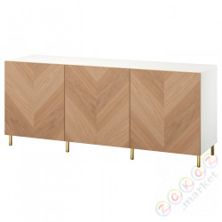 ⭐BESTA⭐Сочетание с дверь, белый/Hedeviken/Ösarp дубовый вейп, 180x42x74 cm⭐ИКЕА-29476813