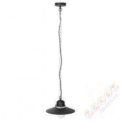 ⭐UPPLID⭐Подвесной светильник, внешний черный, 32 cm⭐ИКЕА-80555996