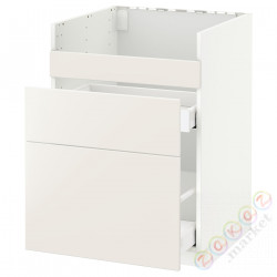 ⭐METOD⭐ХАВСЕН тумба под раковину/3fr/2шу, белый/Веддинге белый, 60x60 cm⭐ИКЕА-89280511