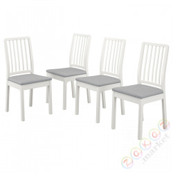 ⭐EKEDALEN⭐Стул, белый/Orrsta светло-серый⭐ИКЕА-09399830