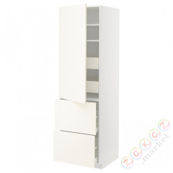 ⭐METOD / MAXIMERA⭐H пополам/4 шу/Drz/2 fr, белый/Vallstena белый, 60x60x200 cm⭐ИКЕА-29507414