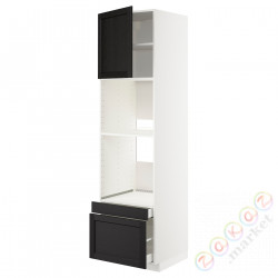 ⭐METOD / MAXIMERA⭐Рано утром/пирог ком доктор/2 шу, белый/Lerhyttan черный морилка, 60x60x220 cm⭐ИКЕА-49468751