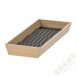 ⭐UPPDATERA⭐Лоток сpodstawką na przyprawy, яркий бамбук/антрацит, 20x50 cm⭐ИКЕА-69432780