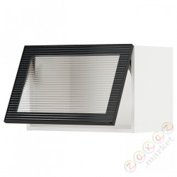 ⭐METOD⭐Шесть предметов Drсстакан кнопка открытия, белый/Hejsta антрацитowe ryflowане стакан, 60x40 cm⭐ИКЕА-49490672